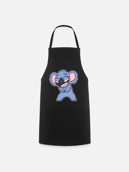 Lachender KoaLa - Kochschürze - Schwarz