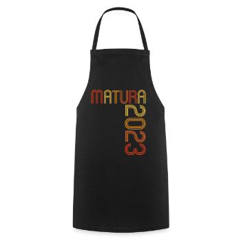 Matura Young Girls Women and Men Matura 2023 - Cooking Apron - black - Front - AI Model Male 185 dark (185cm)