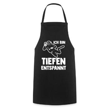 Schullehrerin Lehrerin - Kochschürze - Schwarz - Vorne - AI Model Male 185 dark (185cm)