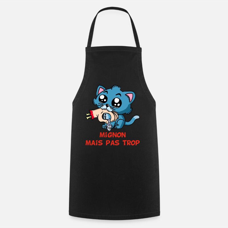 Mignon mais pas trop - Tablier de cuisine - noir