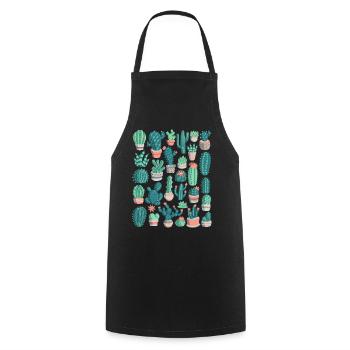 Cacti - Cooking Apron - black - Front - AI Model Male 185 dark (185cm)