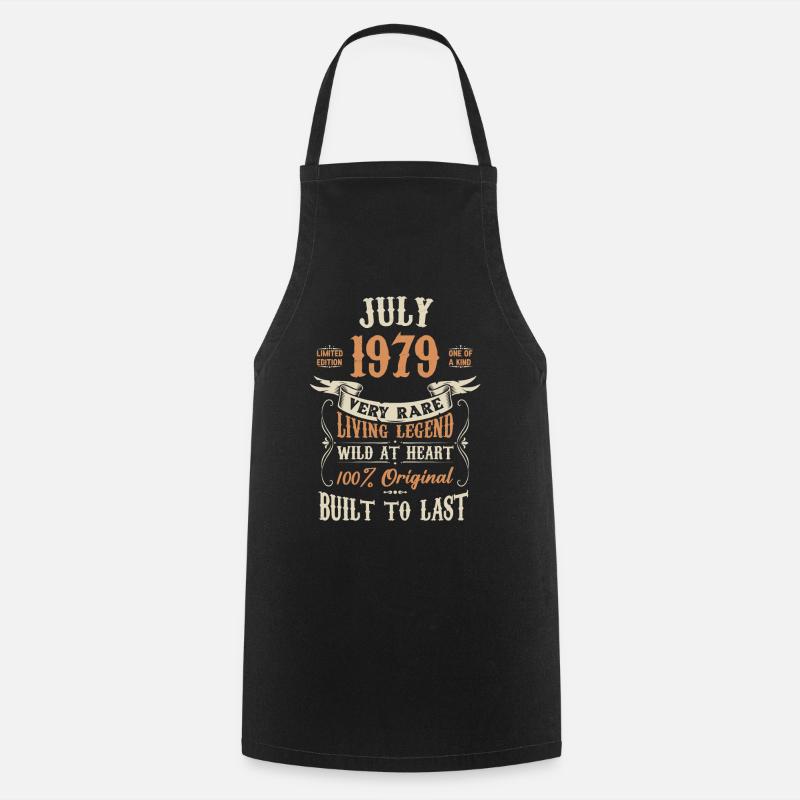 July 1979 Birthday present - Cooking Apron - black