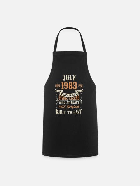 July 1983 Birthday Present - Cooking Apron - black