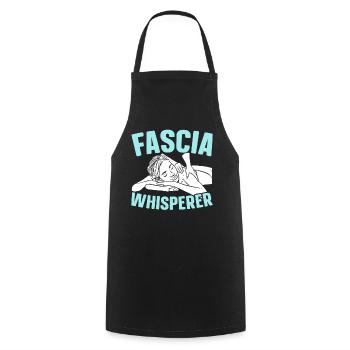 Faszienflüsterer lizenzierter Massagetherapeut - Kochschürze - Schwarz - Vorne - AI Model Male 185 dark (185cm)