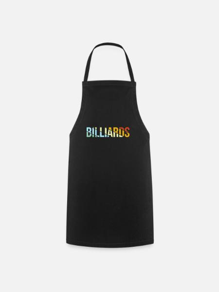 Billiards Retro - Kochschürze - Schwarz