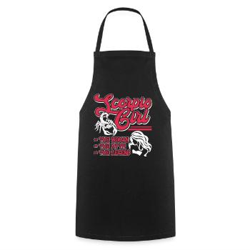 Scorpio Scorpio girl The Myth The Legend - Cooking Apron - black - Front - AI Model Male 185 dark (185cm)