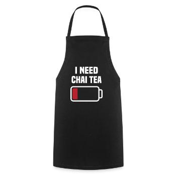 Chai Tee - Kochschürze - Schwarz - Vorne - AI Model Male 185 dark (185cm)