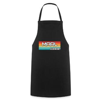 Marl Marlerin Marler Stadt Marl - Cooking Apron - black - Front - AI Model Male 185 dark (185cm)