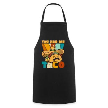 Taco Somberero Mexican Mexico Latino - Cooking Apron - black - Front - AI Model Male 185 dark (185cm)