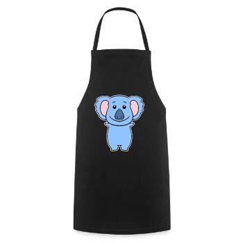 Koala - Tablier de cuisine - noir - Devant - AI Model Male 185 dark (185cm)