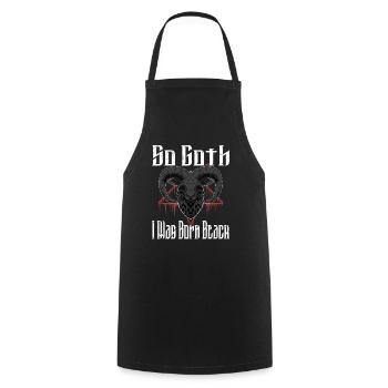 Satan Beelzebub Devil Gothic Pentagram Mystical - Cooking Apron - black - Front - AI Model Male 185 dark (185cm)