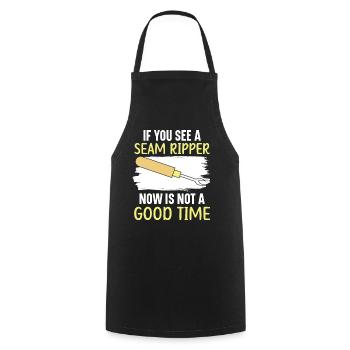 If you see a seam ripper, there is no g - Cooking Apron - black - Front - AI Model Male 185 dark (185cm)