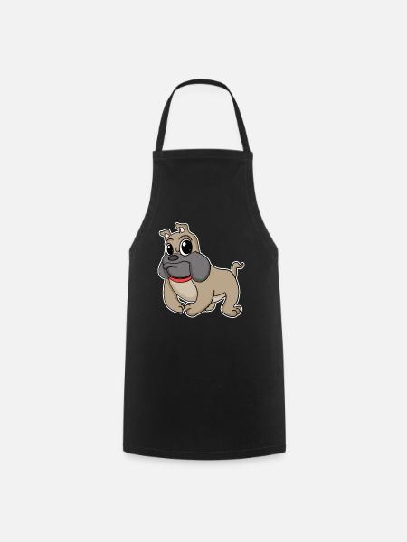 Französische Bulldogge Hunderasse Hund Hunde - Kochschürze - Schwarz