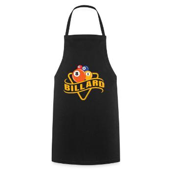 Billiard Poolbillard Snooker Verein Club Billard - Kochschürze - Schwarz - Vorne - AI Model Male 185 dark (185cm)