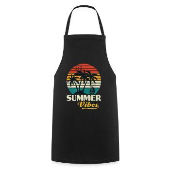 Sailing Sailors Summer Vibes Sailor Gifts - Tablier de cuisine - noir - Devant - AI Model Male 185 dark (185cm)
