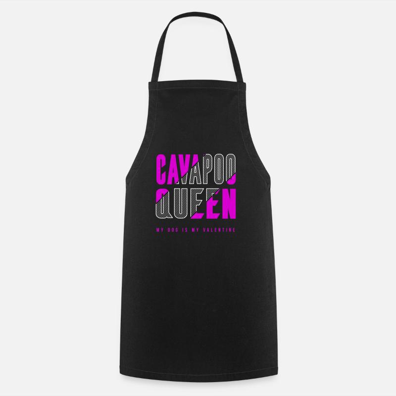 Cavapoo Queen - Cooking Apron - black