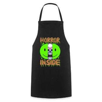 Festival du film d’horreur zombie + Halloween - Tablier de cuisine - noir - Devant - AI Model Male 185 dark (185cm)