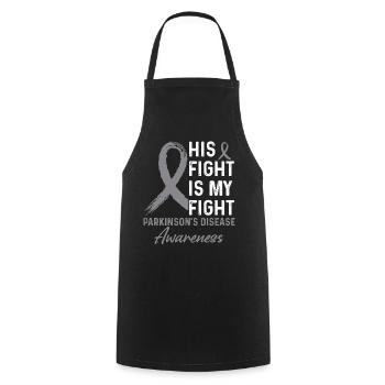 Parkinson's Awareness Month - Cooking Apron - black - Front - AI Model Male 185 dark (185cm)