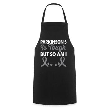 Parkinson's disease is harsh month of the - Cooking Apron - black - Front - AI Model Male 185 dark (185cm)