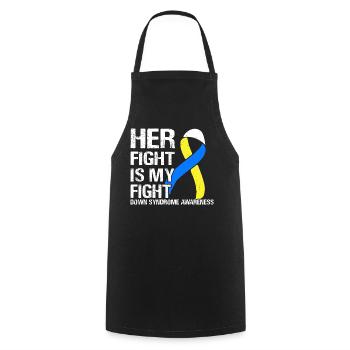 Down Syndrome Awareness - Cooking Apron - black - Front - AI Model Male 185 dark (185cm)