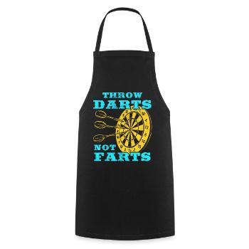 Darts Sport Club, Dartboard, Pfeil Sport Darts - Cooking Apron - black - Front - AI Model Male 185 dark (185cm)