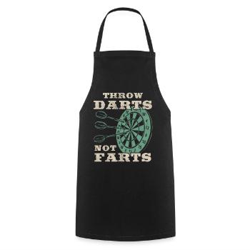 Darts Sport Club, Dartboard, Pfeil Sport Darts - Cooking Apron - black - Front - AI Model Male 185 dark (185cm)