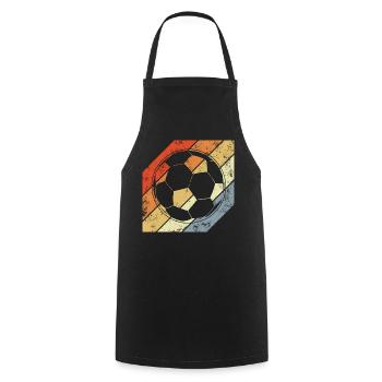 Vintage Football - Cooking Apron - black - Front - AI Model Male 185 dark (185cm)