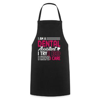 Dental Assistant I Am A Dental Assistant - Cooking Apron - black - Front - AI Model Male 185 dark (185cm)