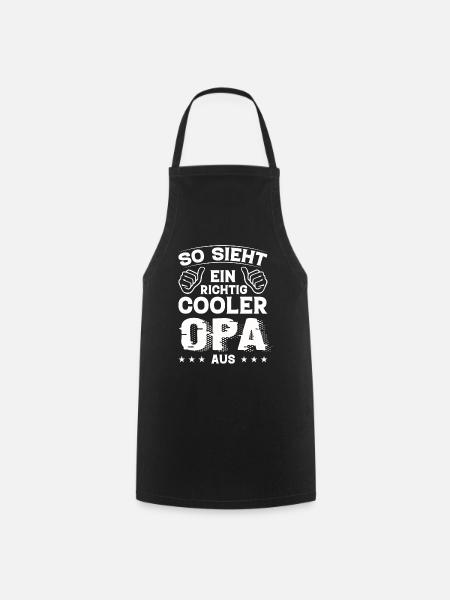 Opa Opa Geburtstag Opa Sprüche Bester Opa - Kochschürze - Schwarz