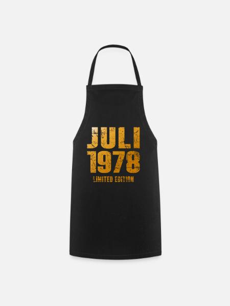 Legendär Seit Juli 1978 Geburtstag Geschenk - Kochschürze - Schwarz