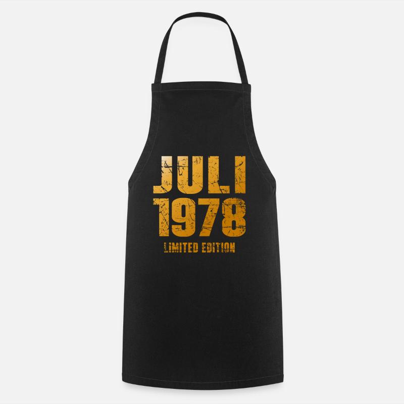 Legendär Seit Juli 1978 Geburtstag Geschenk - Kochschürze - Schwarz