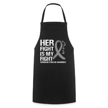 Parkinson's Awareness Month - Cooking Apron - black - Front - AI Model Male 185 dark (185cm)