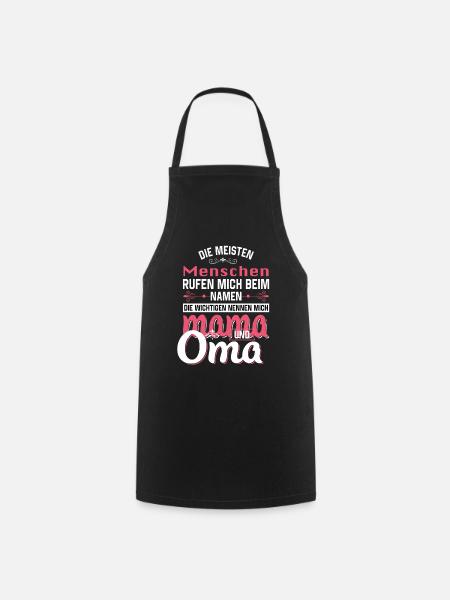 Mama und Oma - Kochschürze - Schwarz