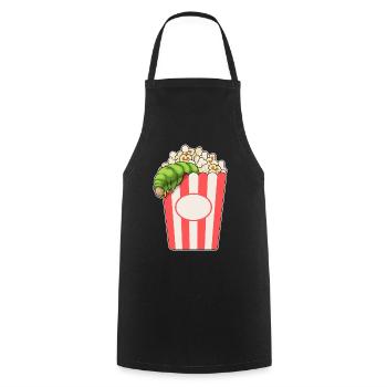 Caterpillar Popcorn - Cooking Apron - black - Front - AI Model Male 185 dark (185cm)