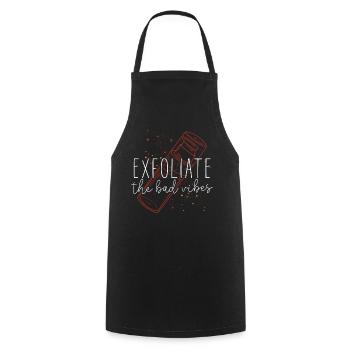 Soins de la peau d’esthéticienne agréée mignonne - Tablier de cuisine - noir - Devant - AI Model Male 185 dark (185cm)