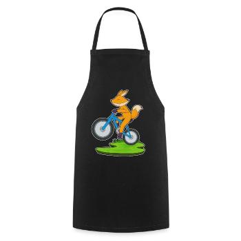 Fuchs Bicycle - Cooking Apron - black - Front - AI Model Male 185 dark (185cm)