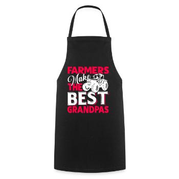 Farmer Farmers Make The Best Grandpas - Cooking Apron - black - Front - AI Model Male 185 dark (185cm)