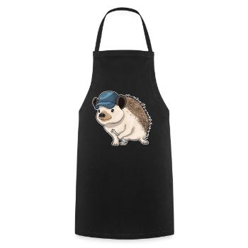 Atelier de clé mécanique Hedgehog - Tablier de cuisine - noir - Devant - AI Model Male 185 dark (185cm)