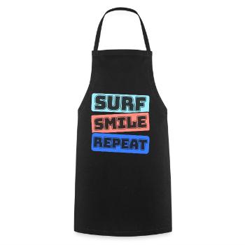 Surf, kitesurf, wakeboard, beach surfers - Tablier de cuisine - noir - Devant - AI Model Male 185 dark (185cm)
