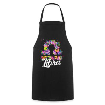 Libra Libra Zodiac Sign Of Zodiac - Cooking Apron - black - Front - AI Model Male 185 dark (185cm)