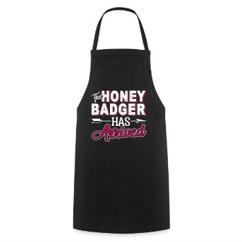 Honey Badger The Honey Badger Has Arrived - Cooking Apron - black - Front - AI Model Male 185 dark (185cm)