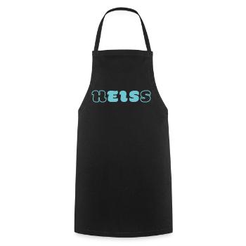 hot-ICE word game shirt from Word-on-Shirt - Cooking Apron - black - Front - AI Model Male 185 dark (185cm)