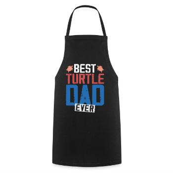 Sea Turtle Tortoise Dad Best - Tablier de cuisine - noir - Devant - AI Model Male 185 dark (185cm)