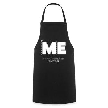 Me (dark) - Cooking Apron - black - Front - AI Model Male 185 dark (185cm)