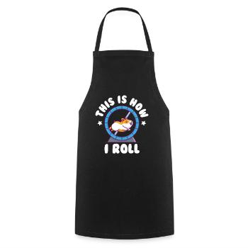 This Is How I Roll Golden Hamster Dwarf Hamster - Cooking Apron - black - Front - AI Model Male 185 dark (185cm)