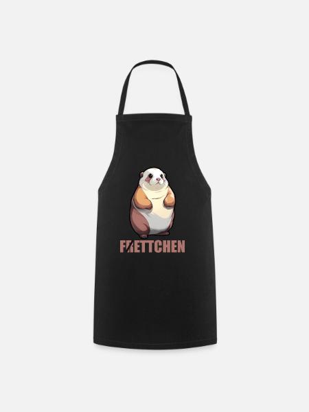 Fettchen Frettchen - Kochschürze - Schwarz