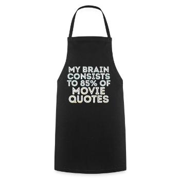 Dvd Soirée Soirée Soirée Déclaration Cinéma Nuit Films - Tablier de cuisine - noir - Devant - AI Model Male 185 dark (185cm)