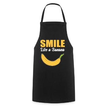 Banana Humor Fruit Grower - Cooking Apron - black - Front - AI Model Male 185 dark (185cm)