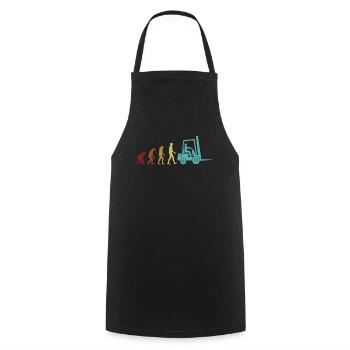Forklift Evolution All-terrain forklift telehandler - Cooking Apron - black - Front - AI Model Male 185 dark (185cm)