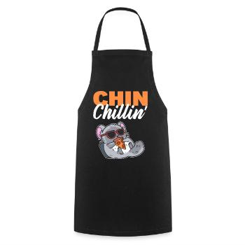 Chin-Chillin' Zookeeper - Cooking Apron - black - Front - AI Model Male 185 dark (185cm)